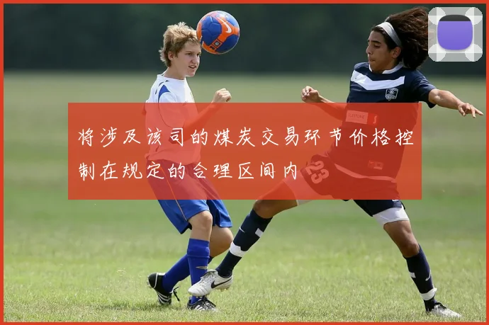 将涉及该司的煤炭交易环节价格控制在规定的合理区间内